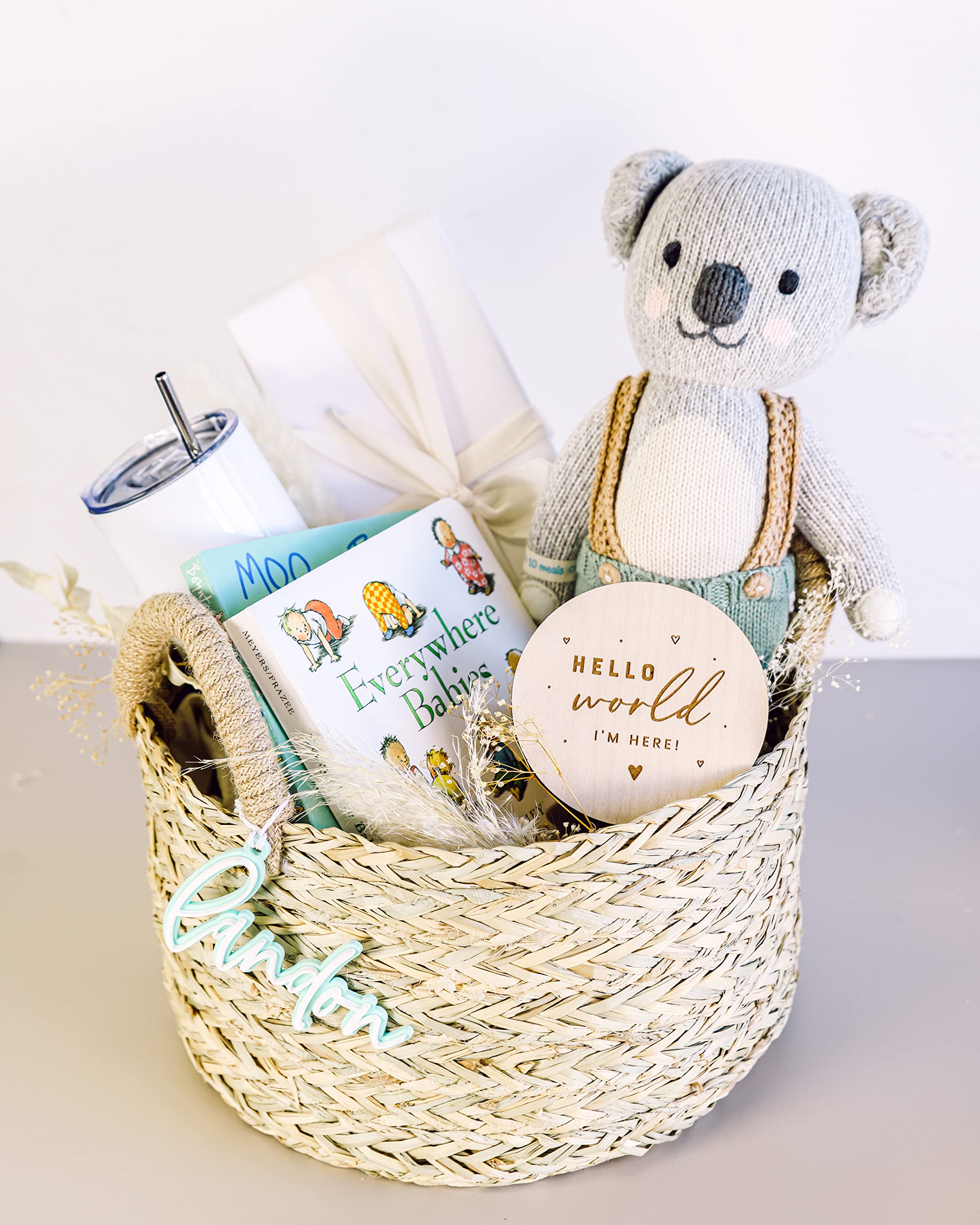 The Cotton and Canvas Co. gift-ready disc box — thoughtful keepsake for new parents.