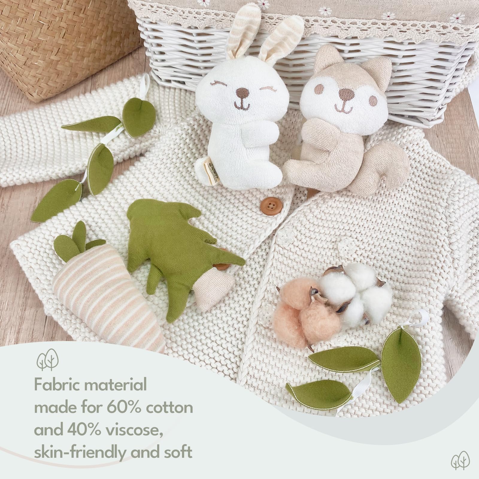 COTTONBEBE crib mobile secure arm plush toys ensure stability