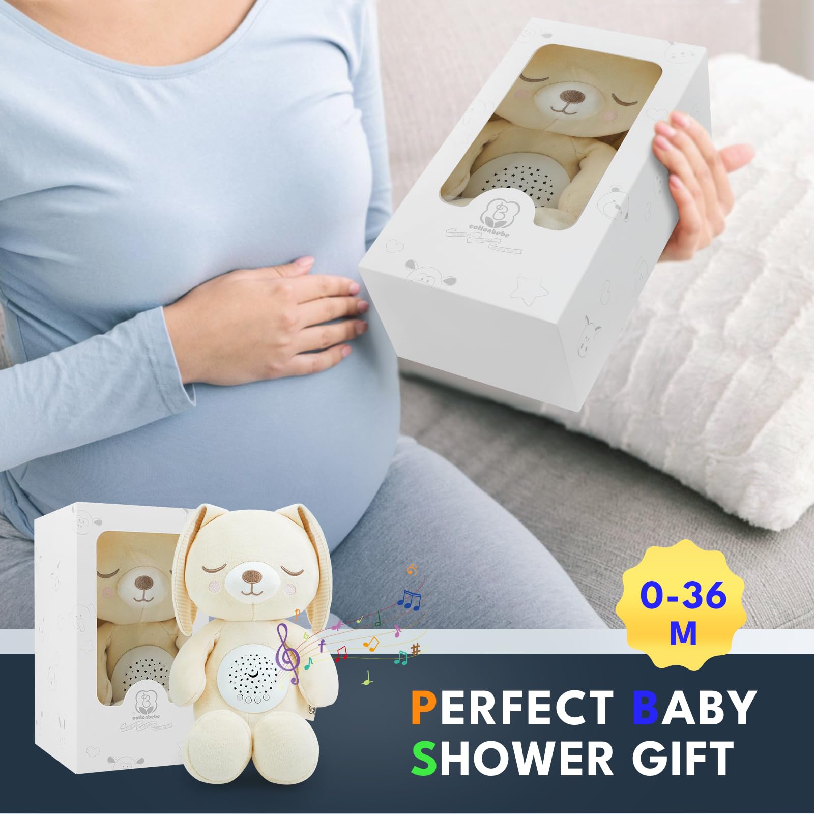 Cottonbebe gift-ready nursery packaging ideal baby shower gift.