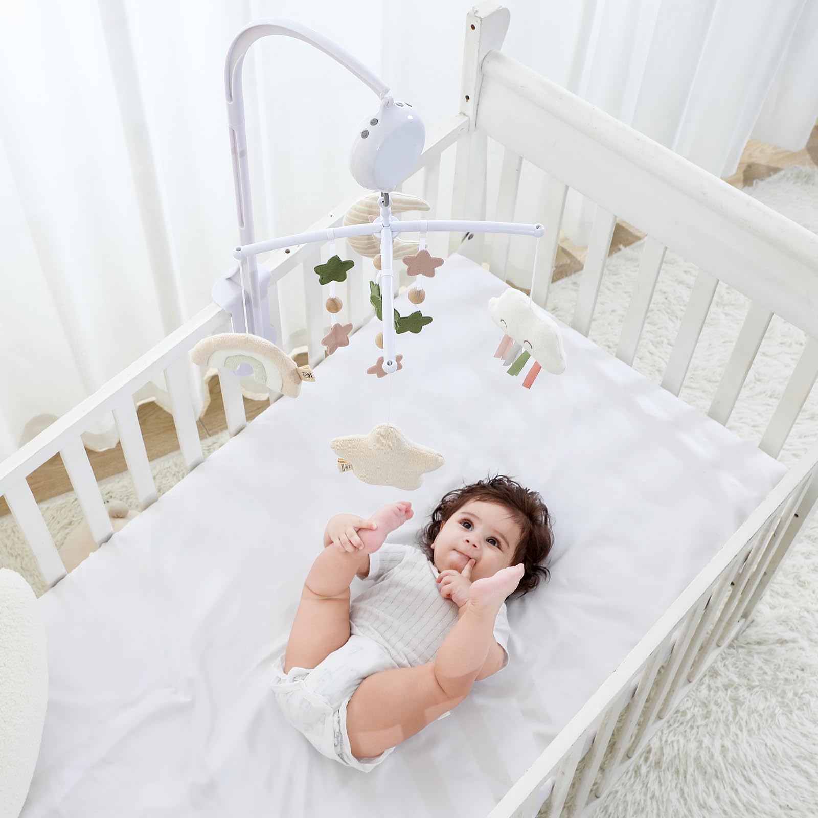 COTTONBEBE starry sky visual stimulation invites early curiosity.