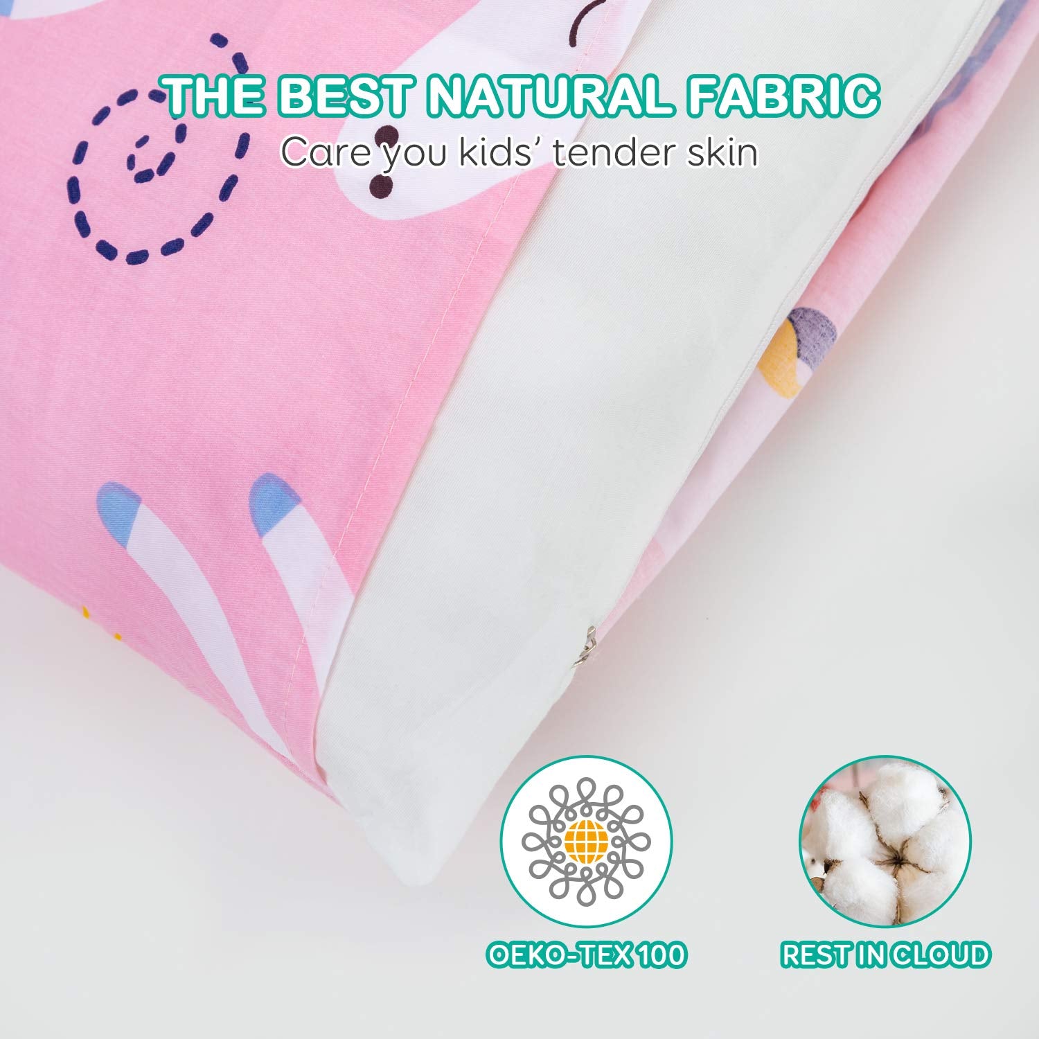 Cottonblue machine-washable label indicating easy care for busy parents