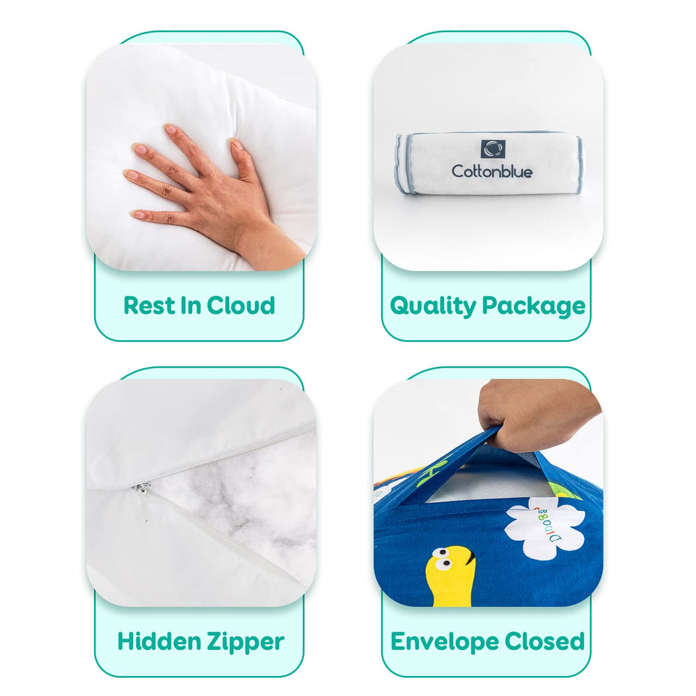 Cottonblue machine-washable pillowcase care preserves color and softness