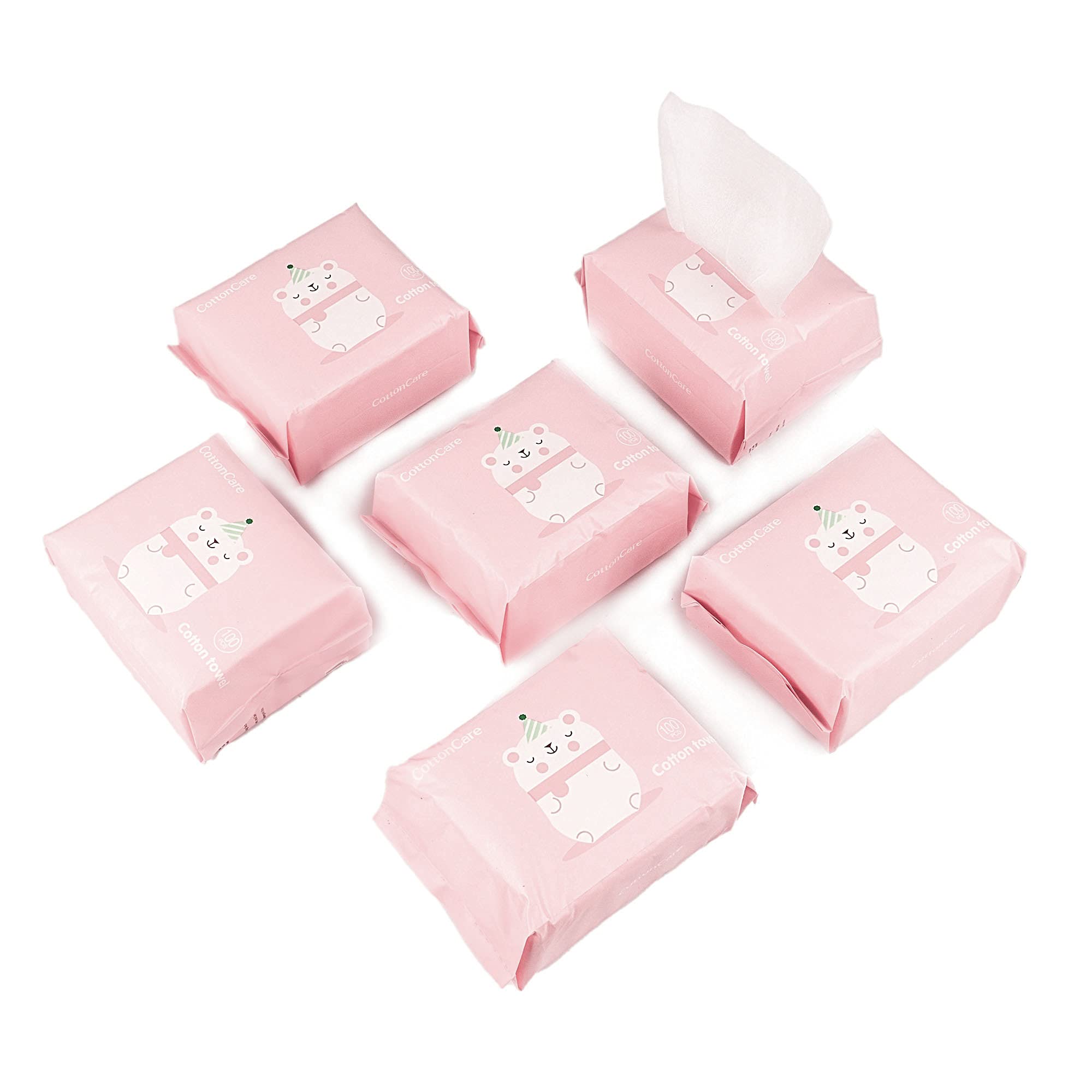 CottonCare 6-pack 600-count image emphasizes generous supply for busy households.