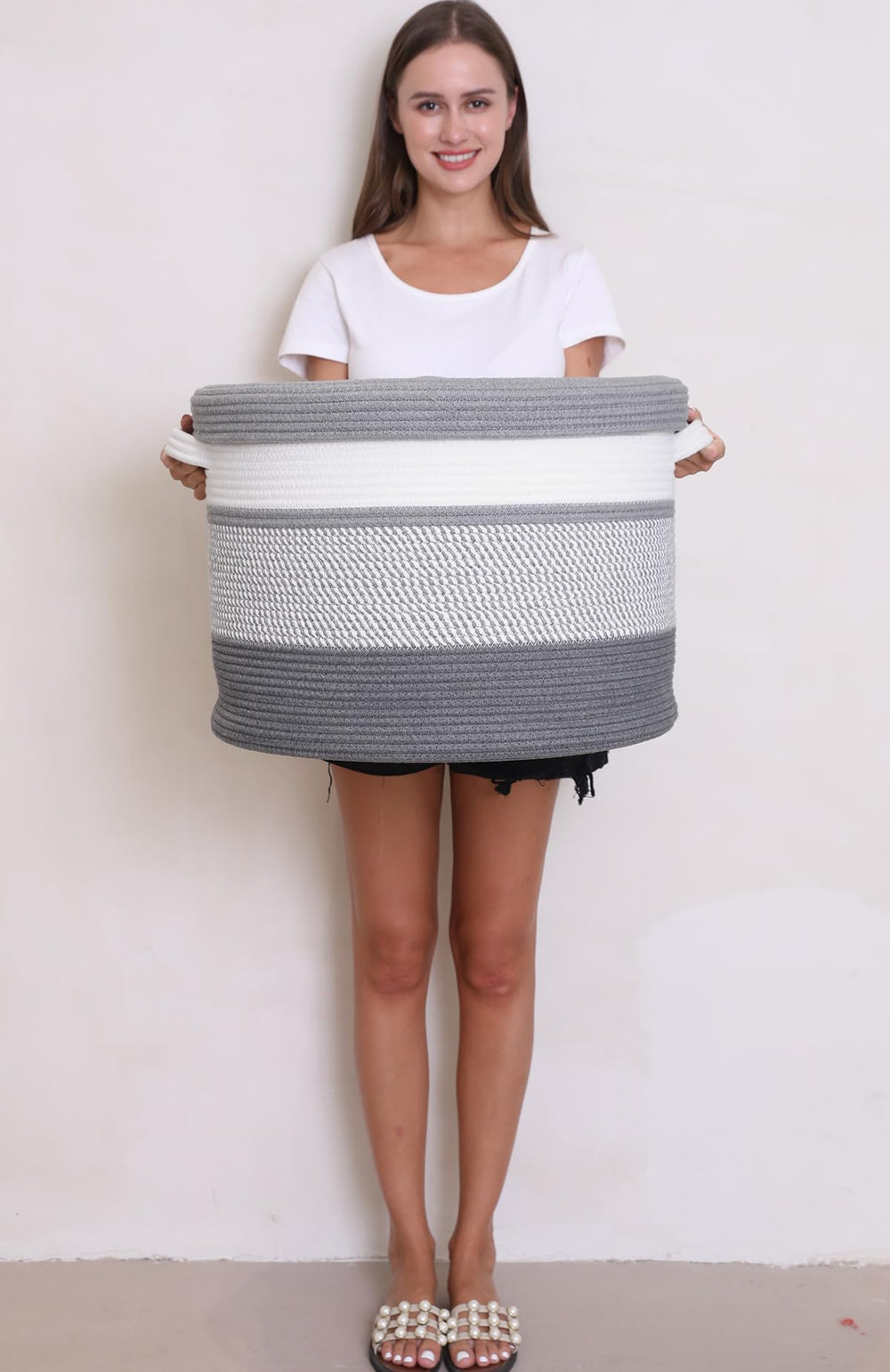 Cottonphant blanket storage demonstrates versatile household organization.