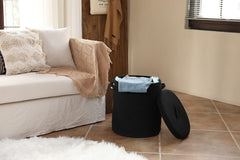 Cottonphant extra-large basket close-up stitching shows even craftsmanship and durability.