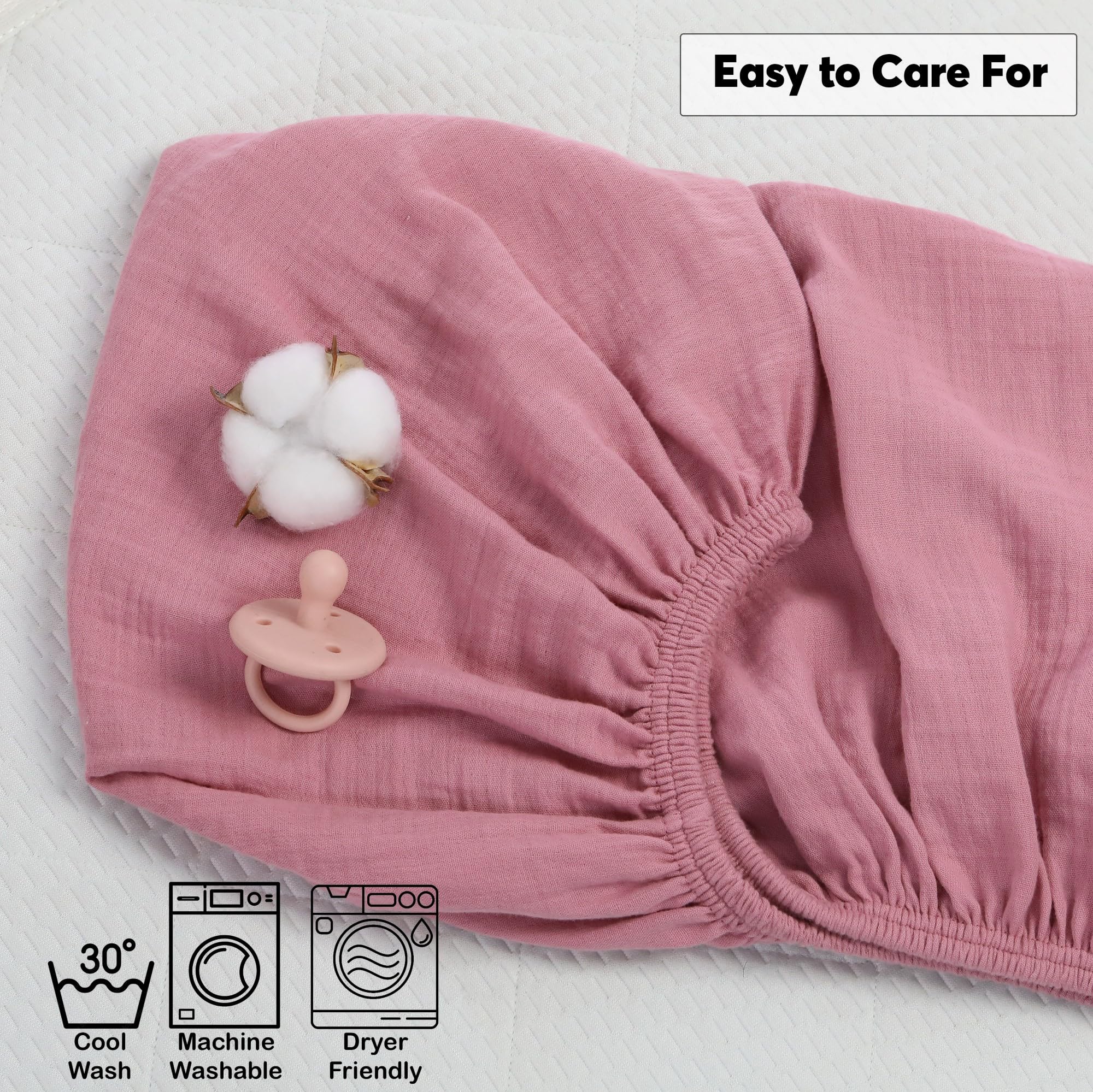 Cottonsis 360-degree elastic edge demonstrates durable wrap wash after wash.