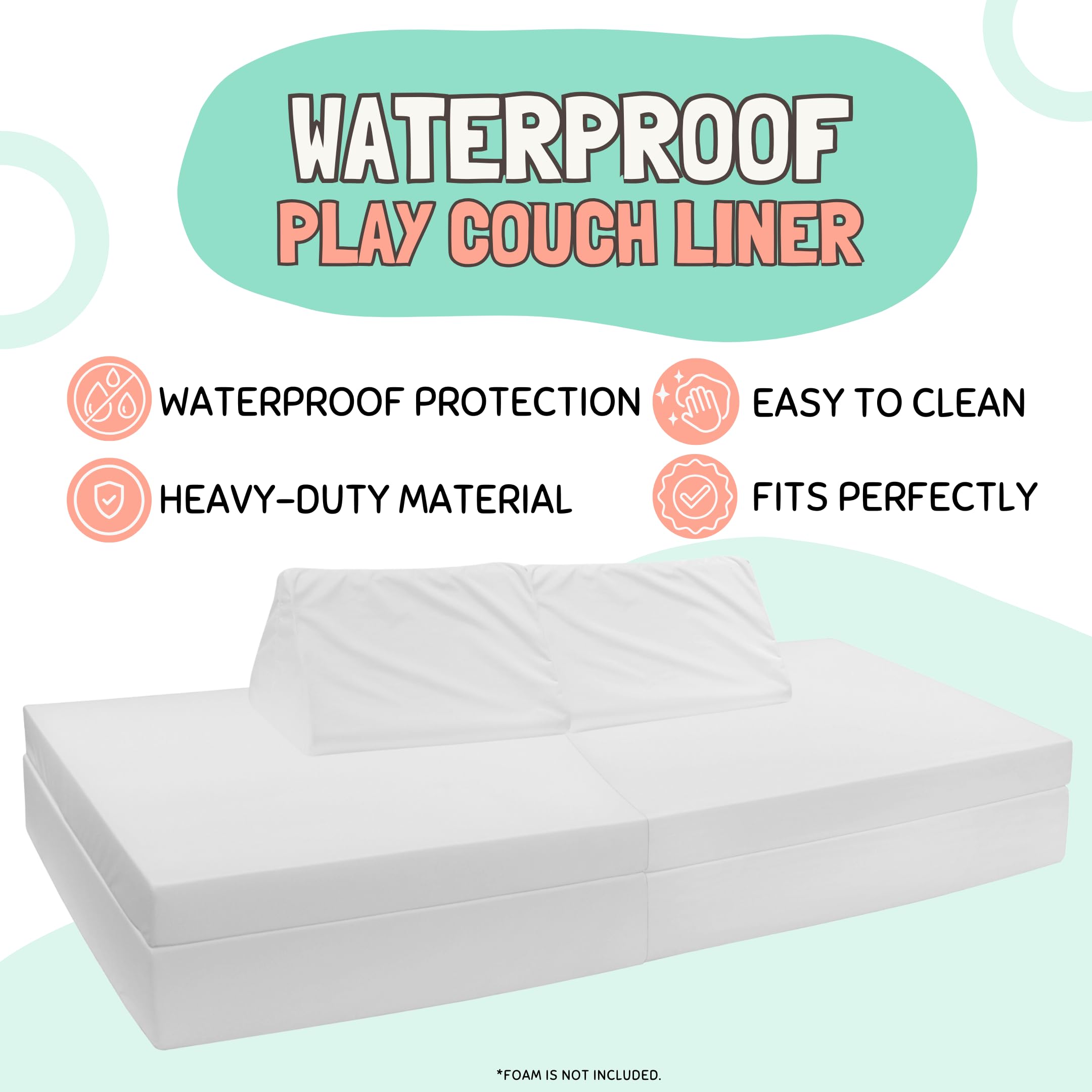 Couch Swag slim-fit liner sits under current cover with no bulk