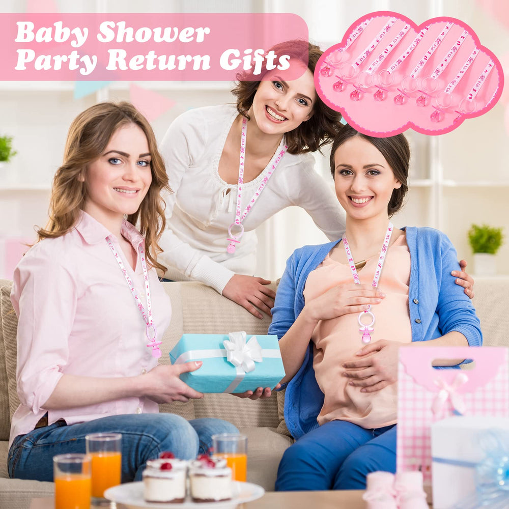 Coume baby shower decor ideas using table scatters and hanging accents.
