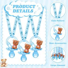 Coume bear bottle acrylic pacifier detail close-up