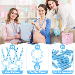 Coume blue mini clothes pins closeup highlights versatile party accents and DIY decor