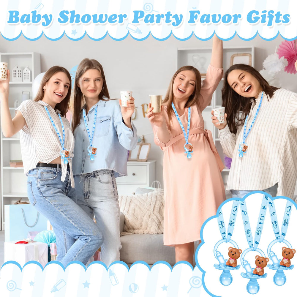 Coume gift pack baby shower pacifiers necklace ready for gifting