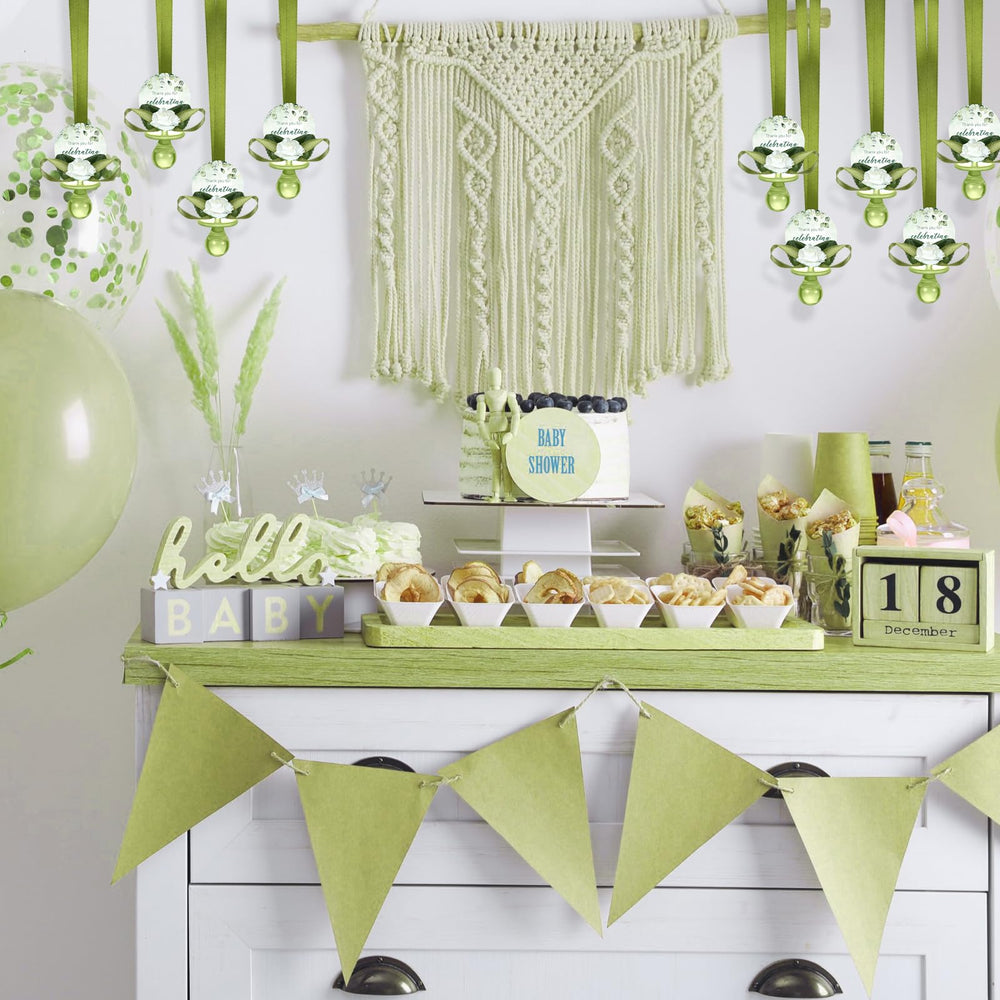 Coume pacifier necklace party decoration — charming decor doubles as a keepsake.