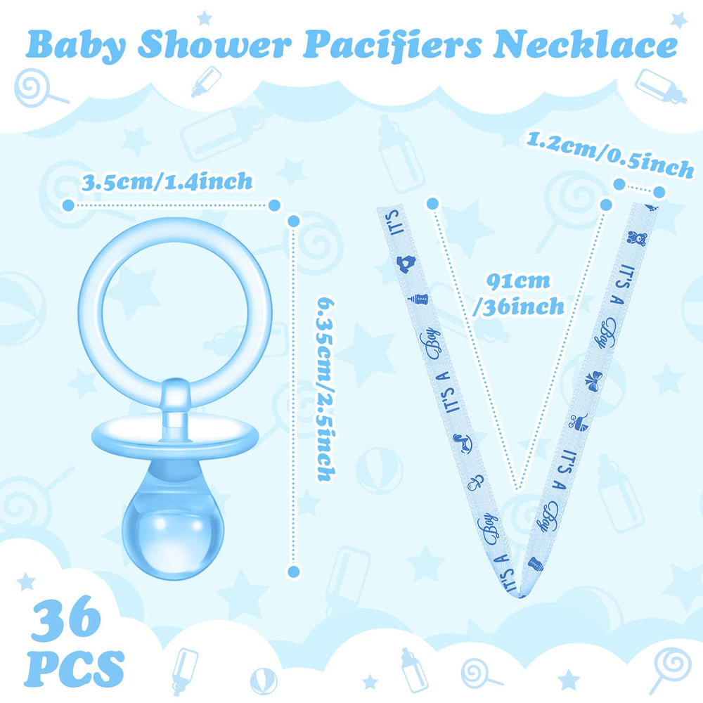Coume pacifier necklace ribbon-detail with 36-inch ribbon for easy wear.