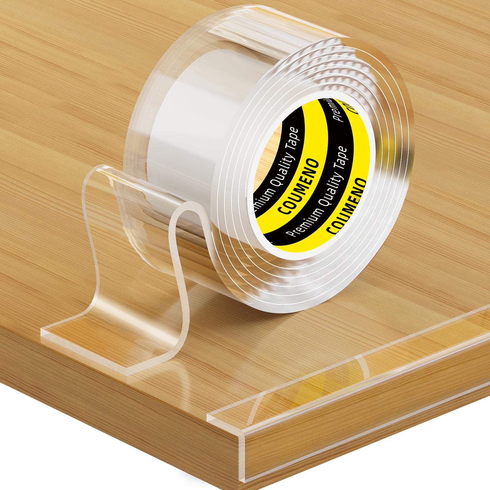 COUMENO Clear Edge Protector roll view shows long protective film for safe furniture edges