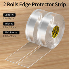 COUMENO edge protector adhesive system keeps guards firmly in place