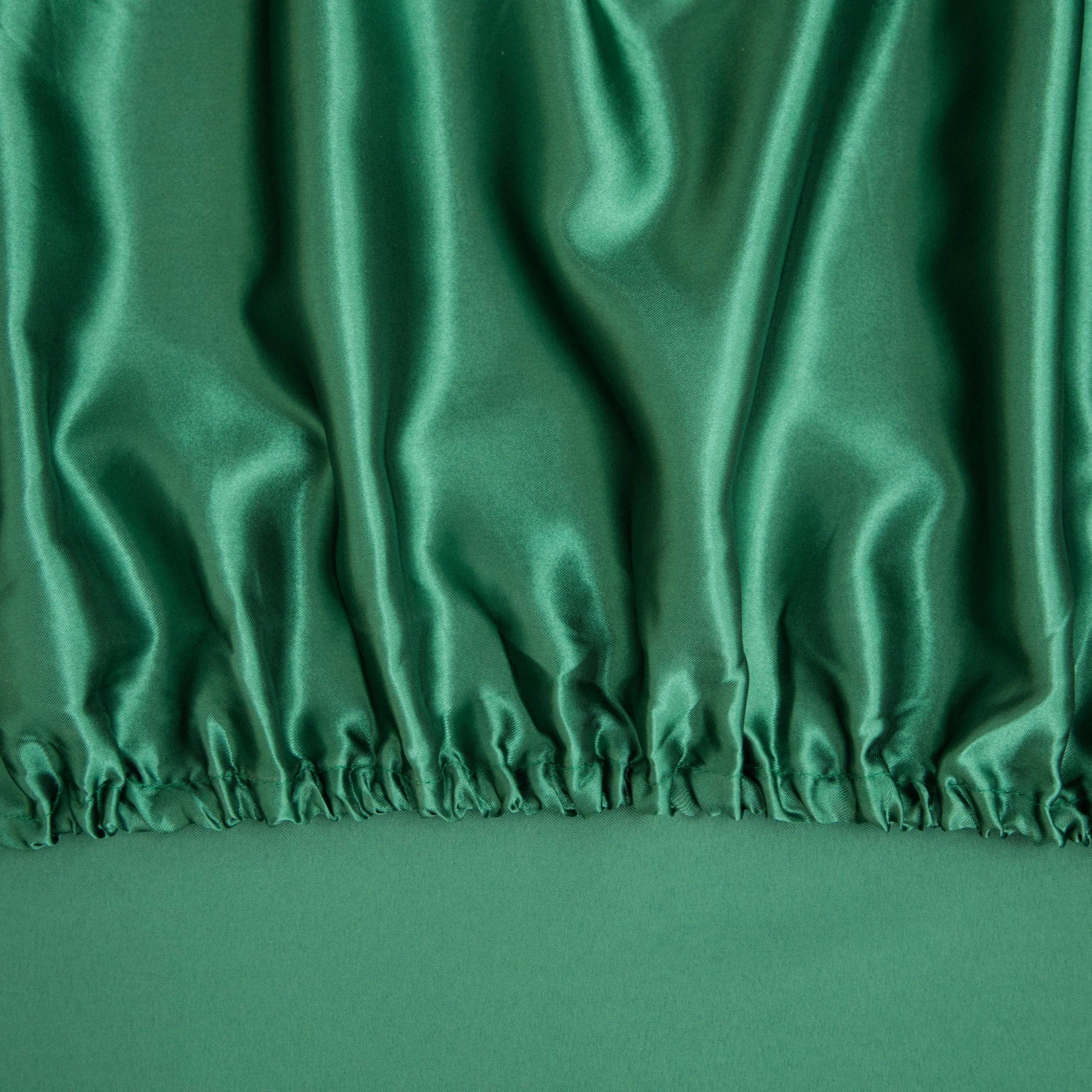Counfeisly silk satin crib sheet features breathable fabric suitable for year-round comfort.