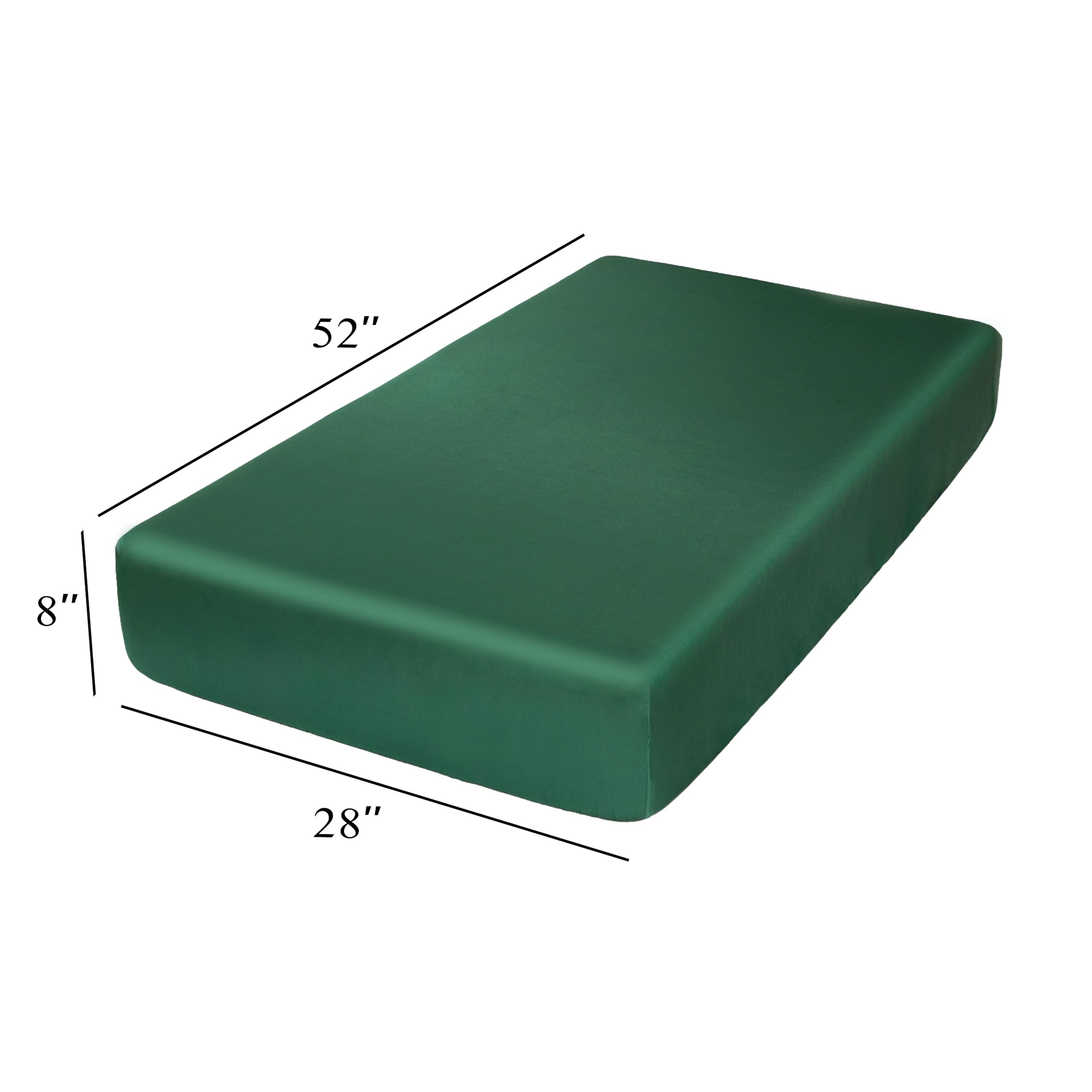 Counfeisly silk satin fitted crib sheet looks gift-ready for a stylish nursery setup.