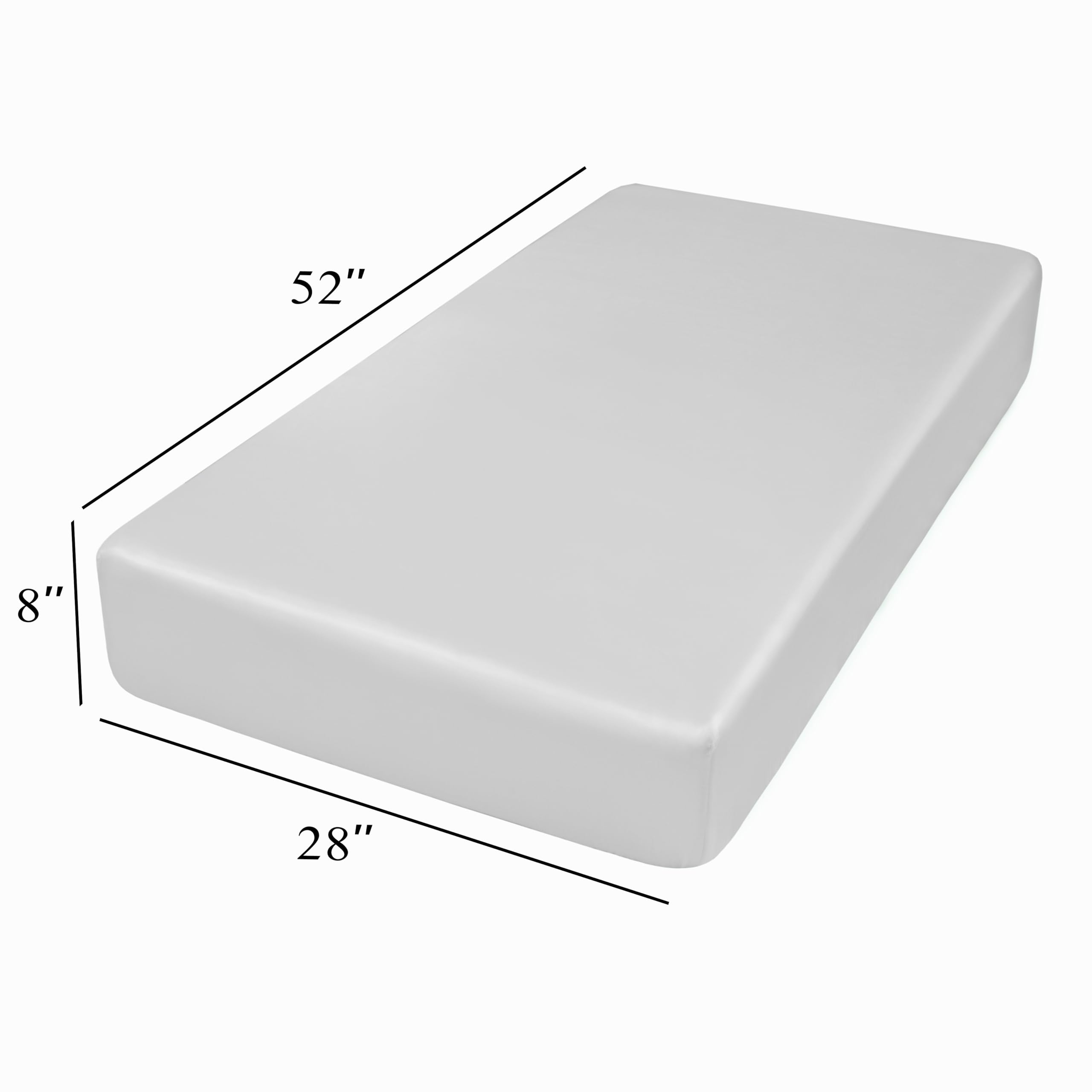 Counfeisly baby sheet in nursery setting emphasizes allergy-friendly durability.