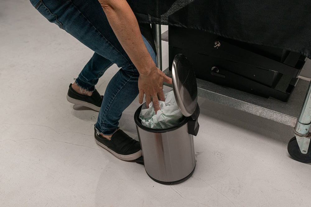 Cover It, Inc public restroom scene conveys confident hygiene during outings.