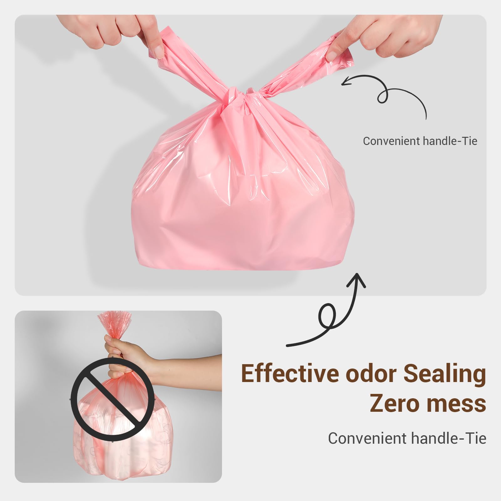 Covfresh diaper bags large capacity open, ready to seal daily diaper waste