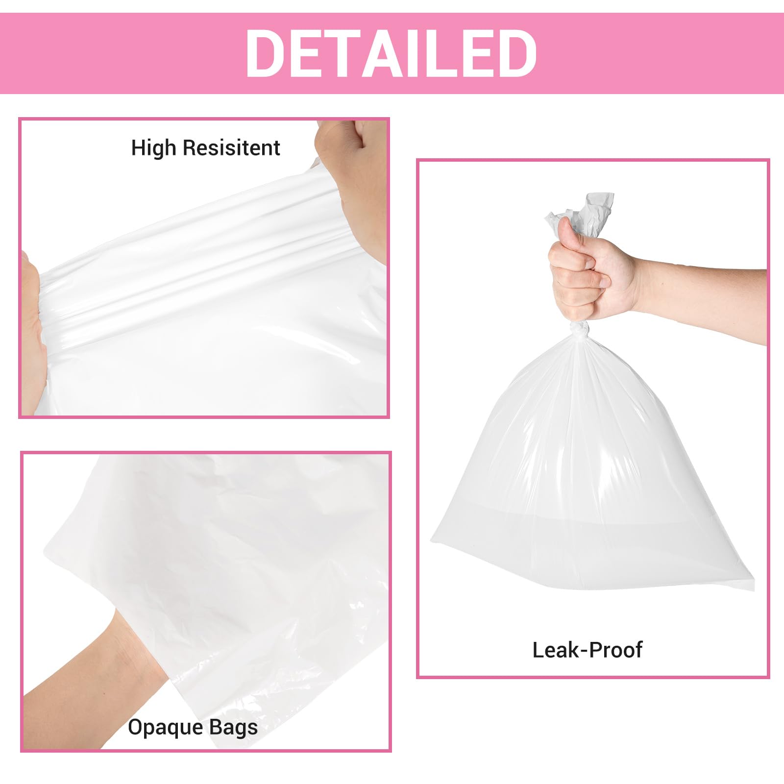 Covfresh tear-resistant material reduces leaks for cleaner handling.