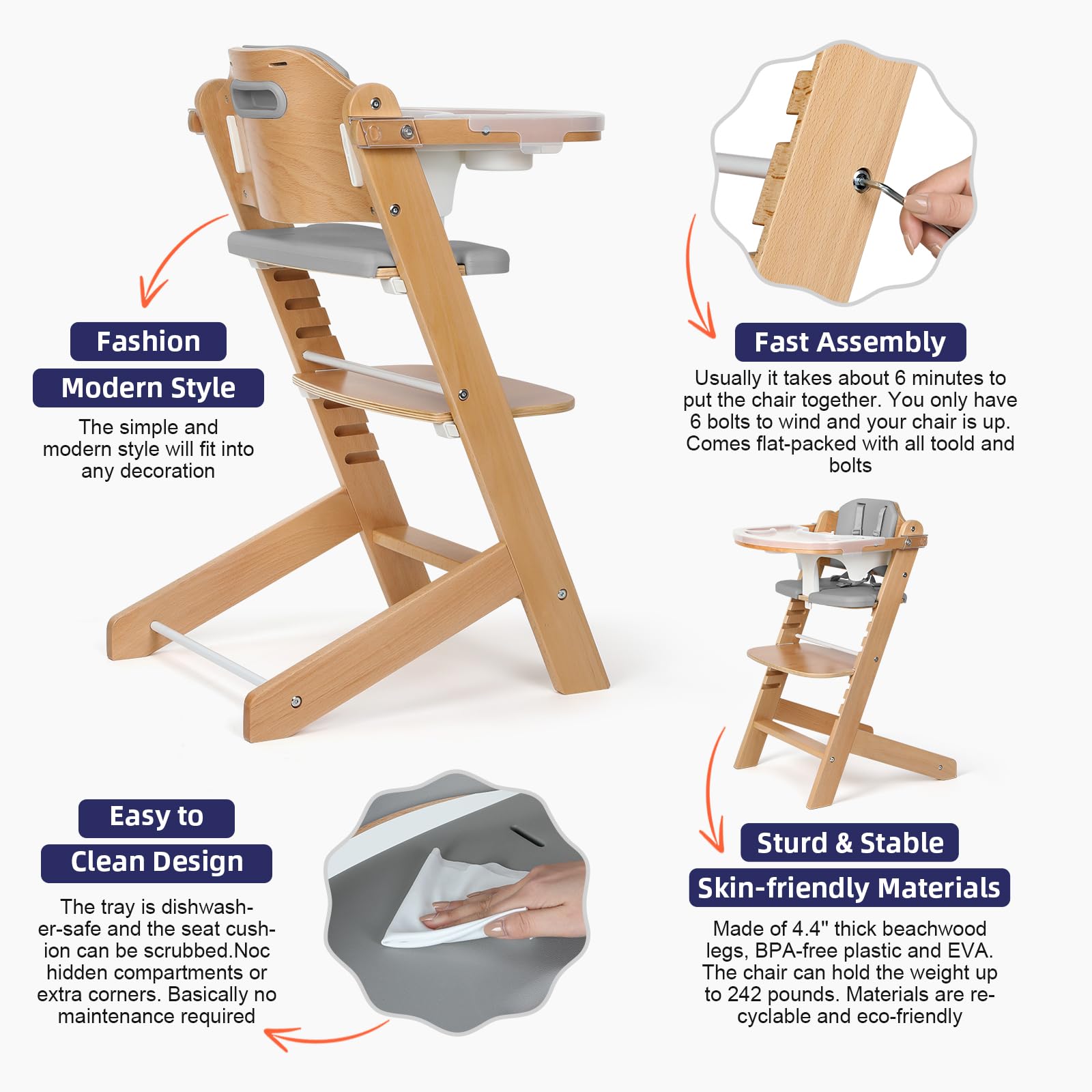 Cowiewie adjustable safety harness demonstrates 5-point and 3-point configurations