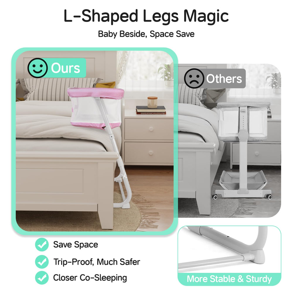 Cowiewie Bassinet newborn microfleece mattress supports gentle comfort.