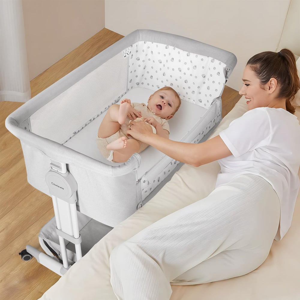 Cowiewie bassinet portable standalone setup for flexible use.
