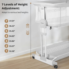 Cowiewie Bassinet Rocking Motion soothes baby with gentle sway.