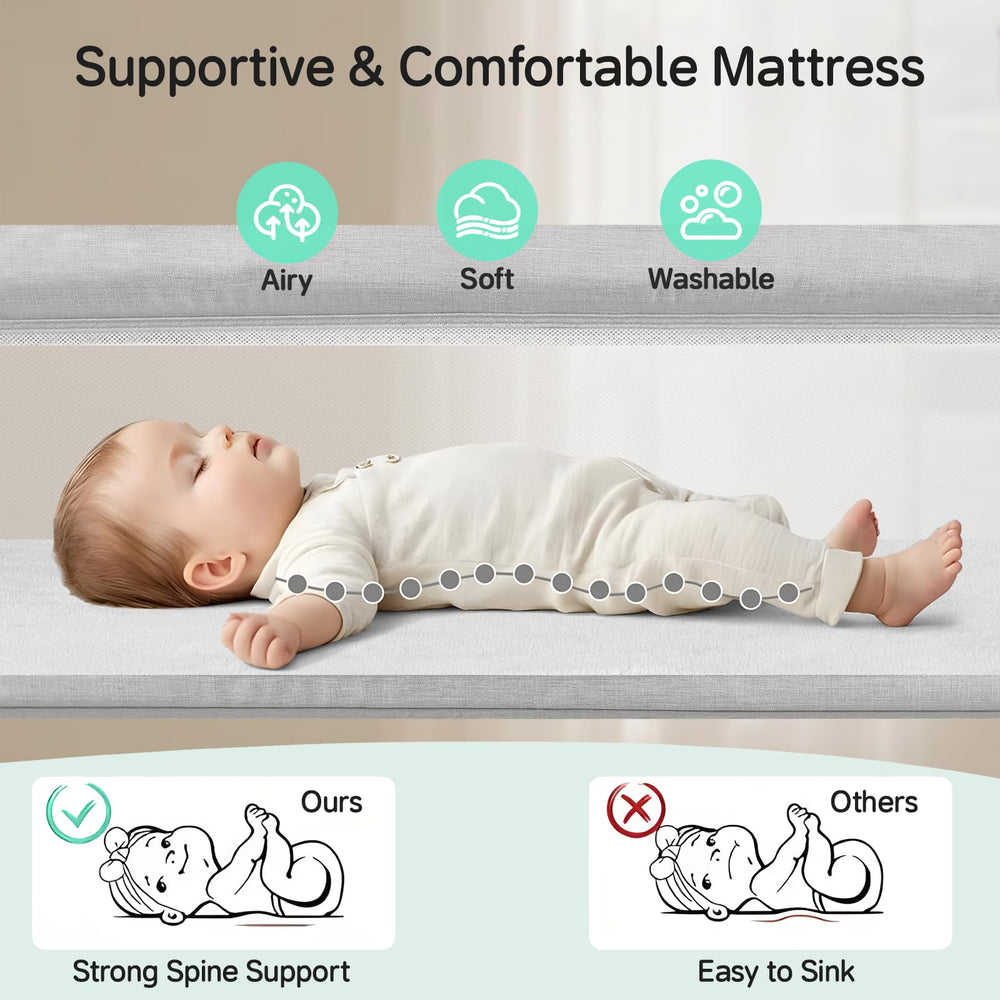Cowiewie bassinet space-saving design fits small rooms or RVs