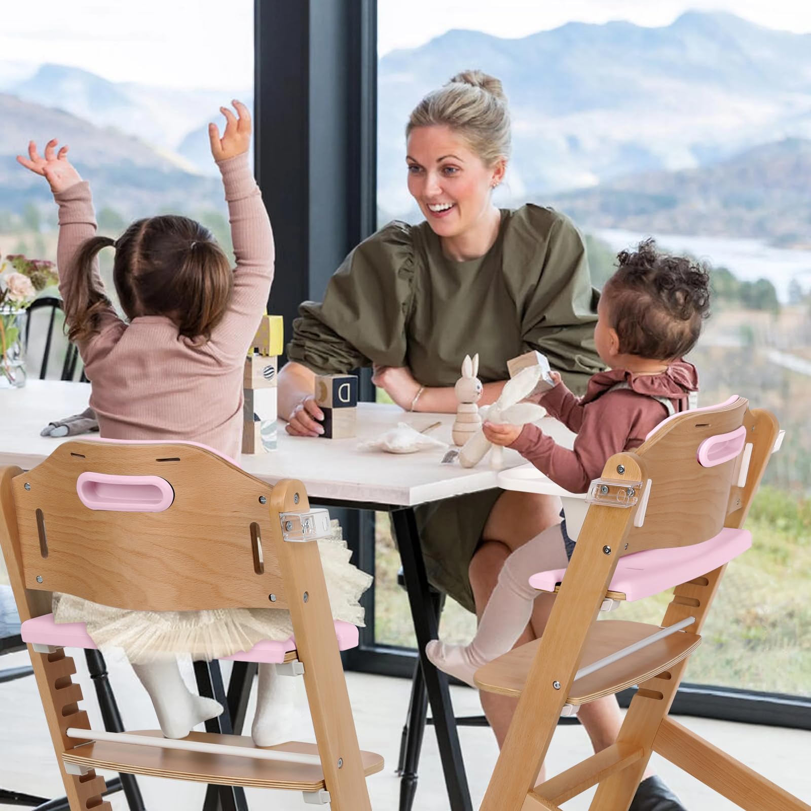 Cowiewie beech wood construction offers durability and easy cleaning.