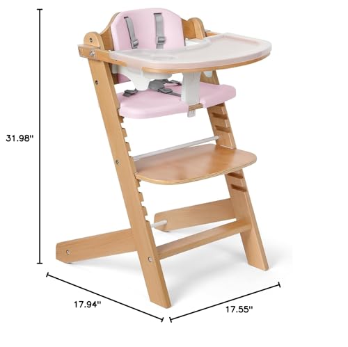 Cowiewie pink dining-tray with cushioned seat adds gentle charm and comfort.