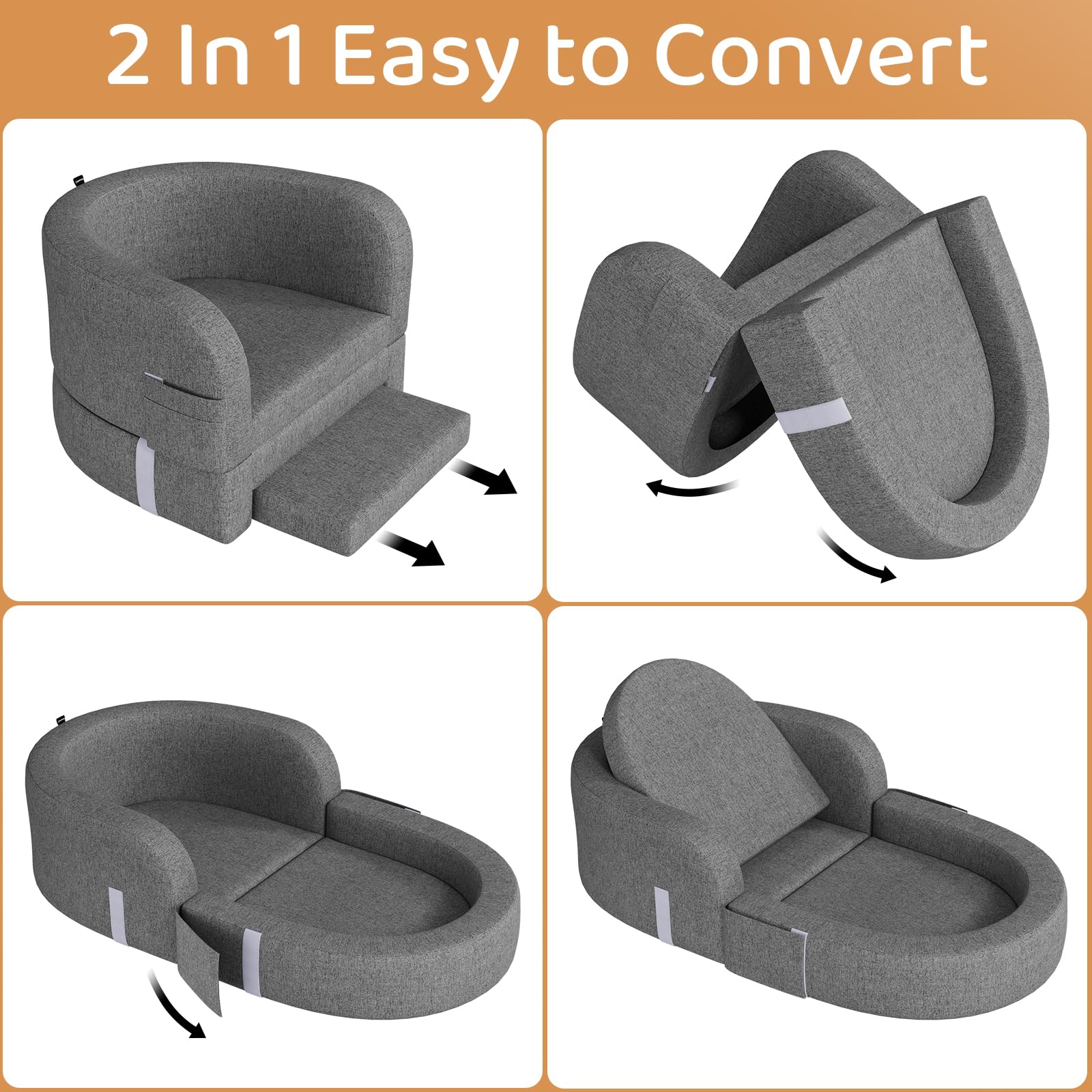 Cowiewie Toddler Travel Bed with wraparound fence creates safe play space.