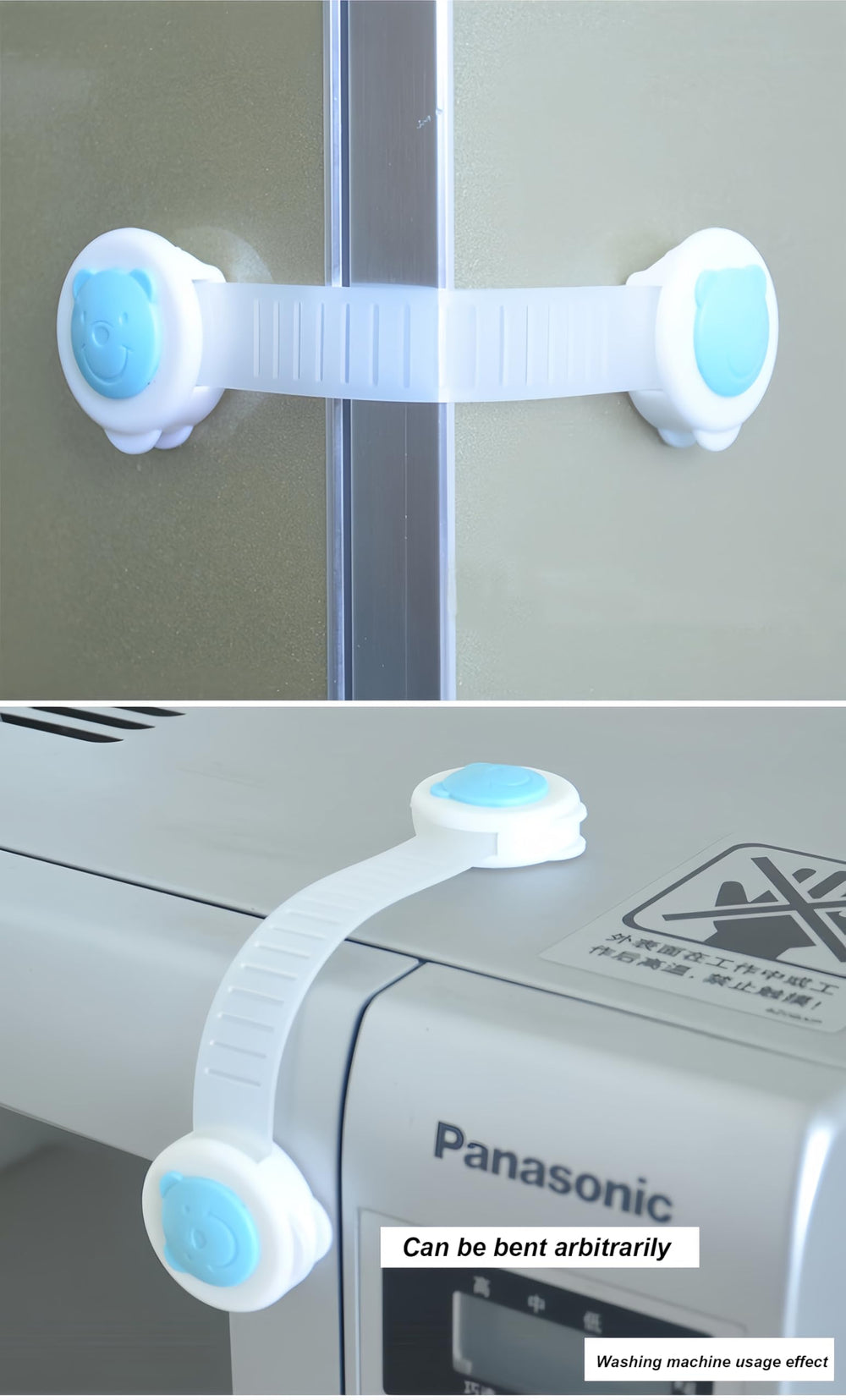 CouSweoArt fridge lock with strong adhesive tape for versatile use
