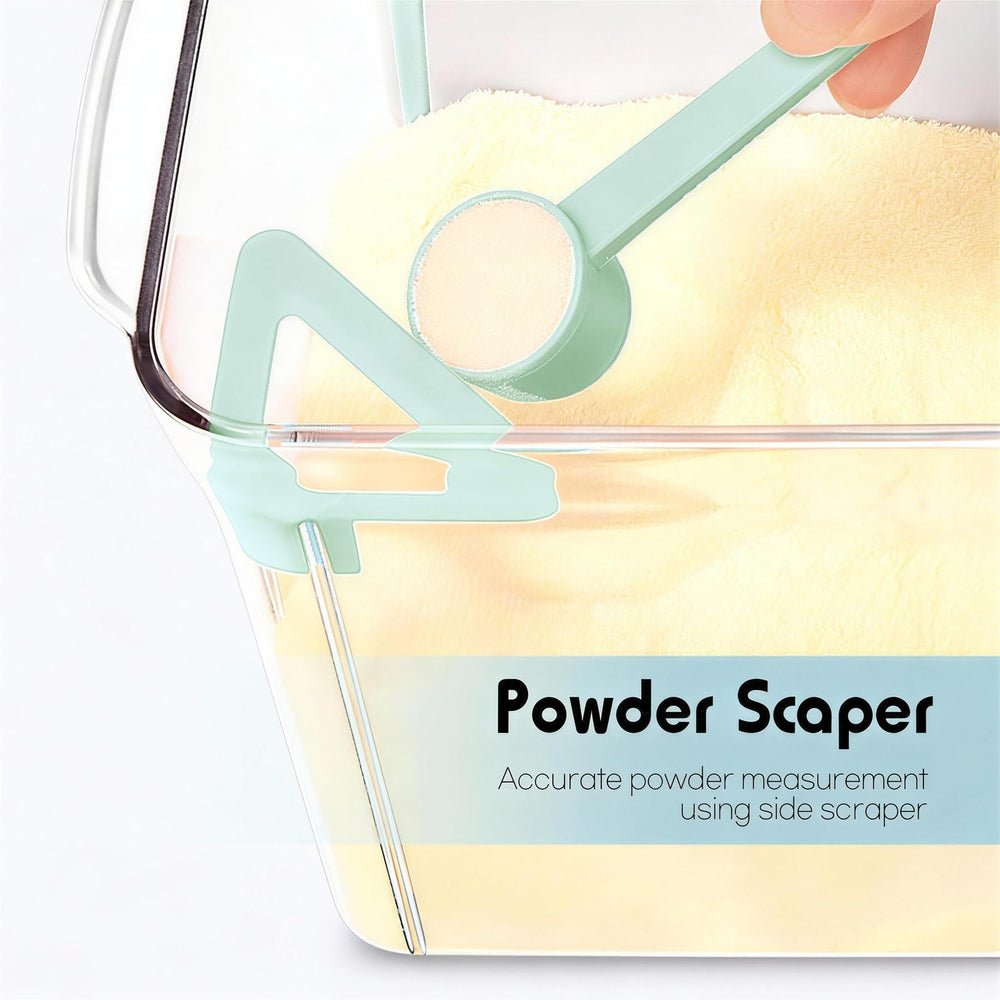 Cozey Daily 1700ml capacity container stores ample powder for busy days.