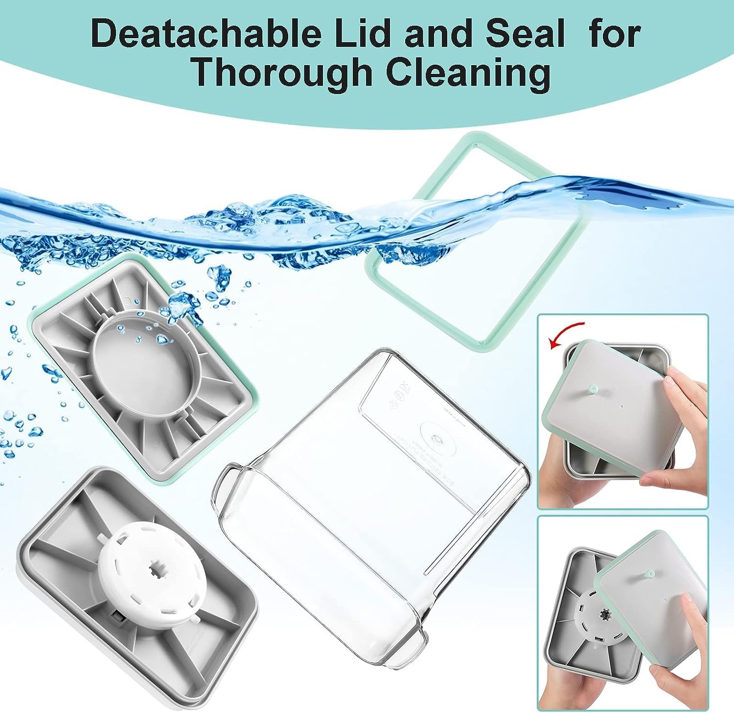 Cozey Daily airtight lid provides a sturdy, leak-proof seal.