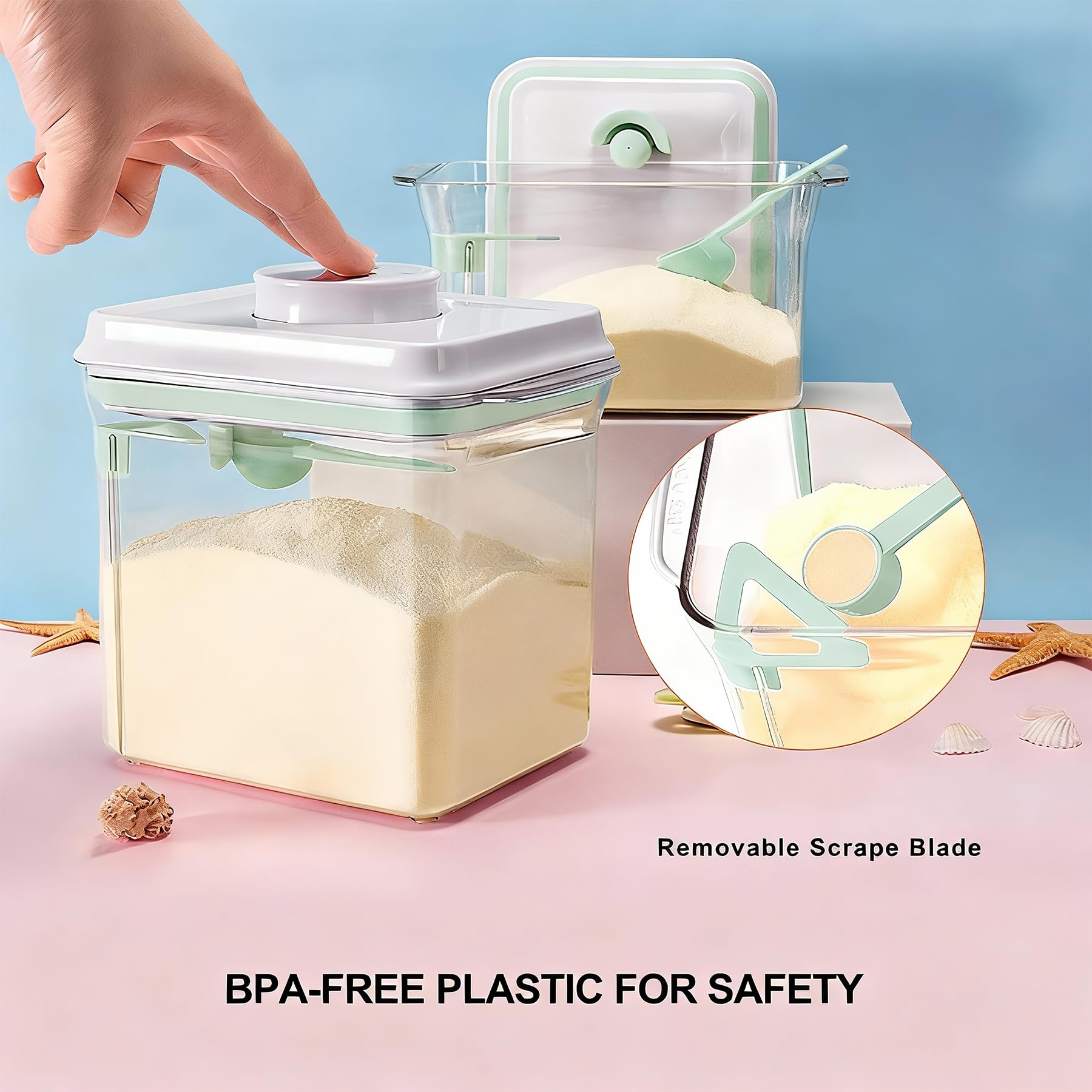 Cozey Daily BPA-free material ensures safe, food-grade storage for formula.