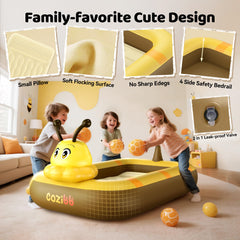 CoziBB four-side safety bumpers prevent rollover for safer toddler sleep