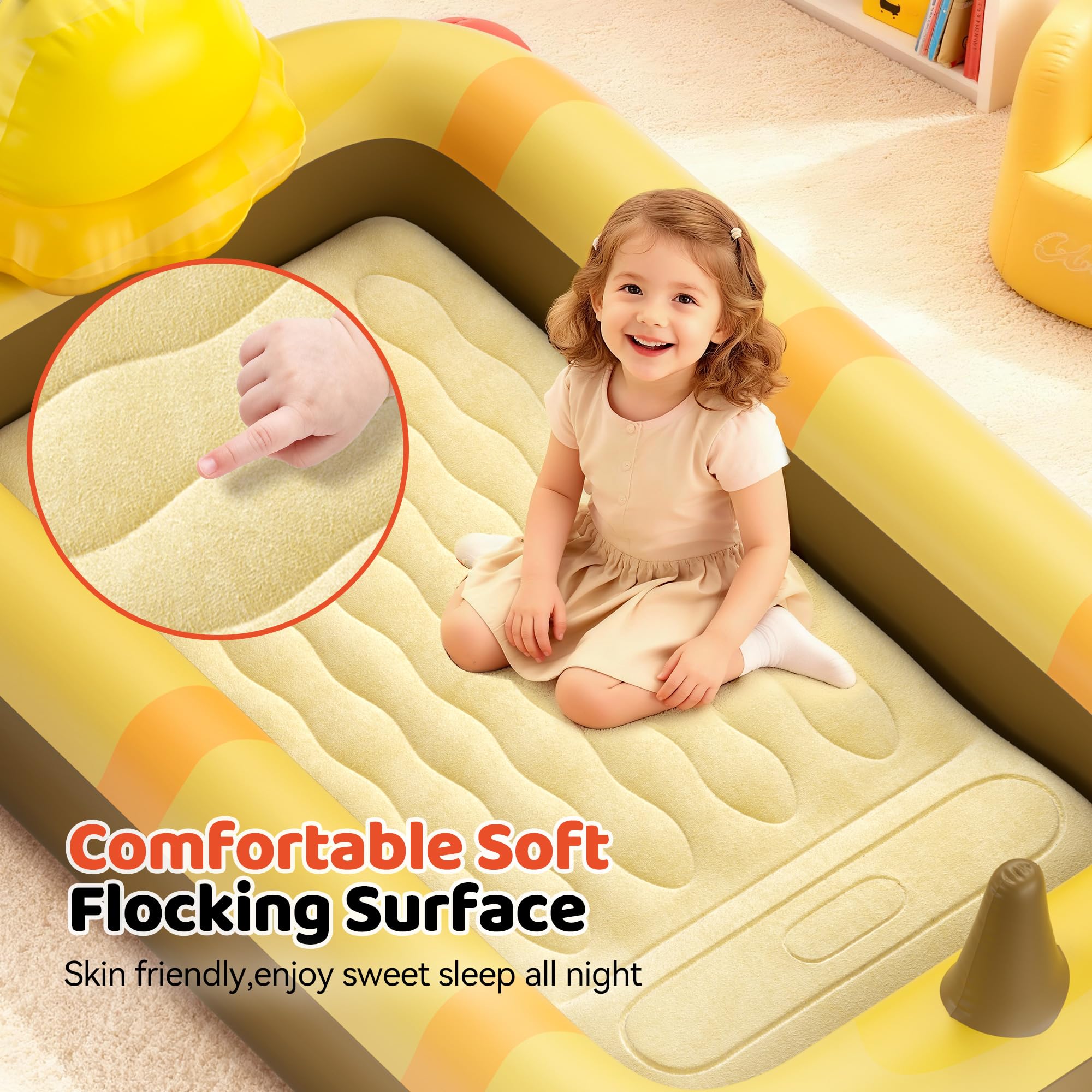 CoziBB soft flocked mattress delivers a gentle, skin-friendly surface