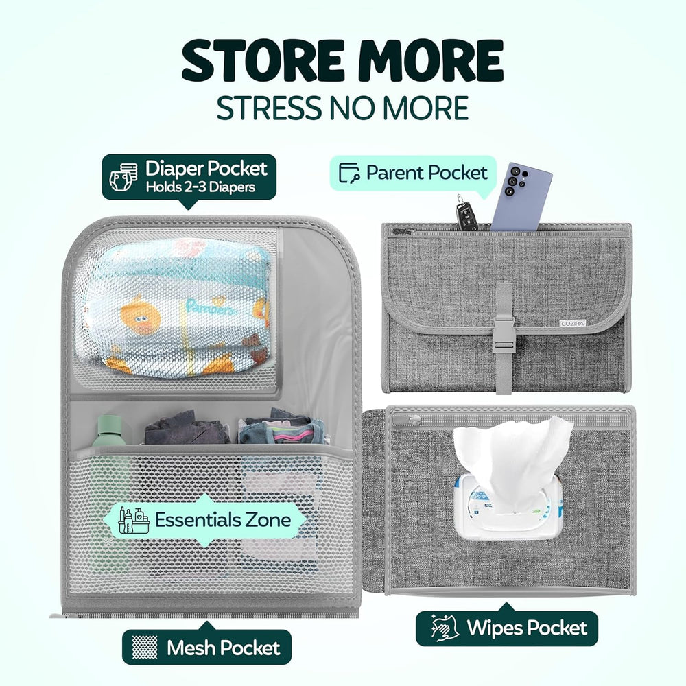 COZIRA foldable design fits in bags or strollers.