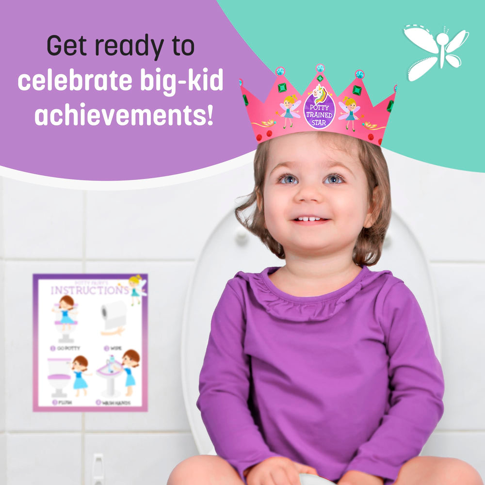 COZY GREENS celebratory crown for milestone rewards in potty training