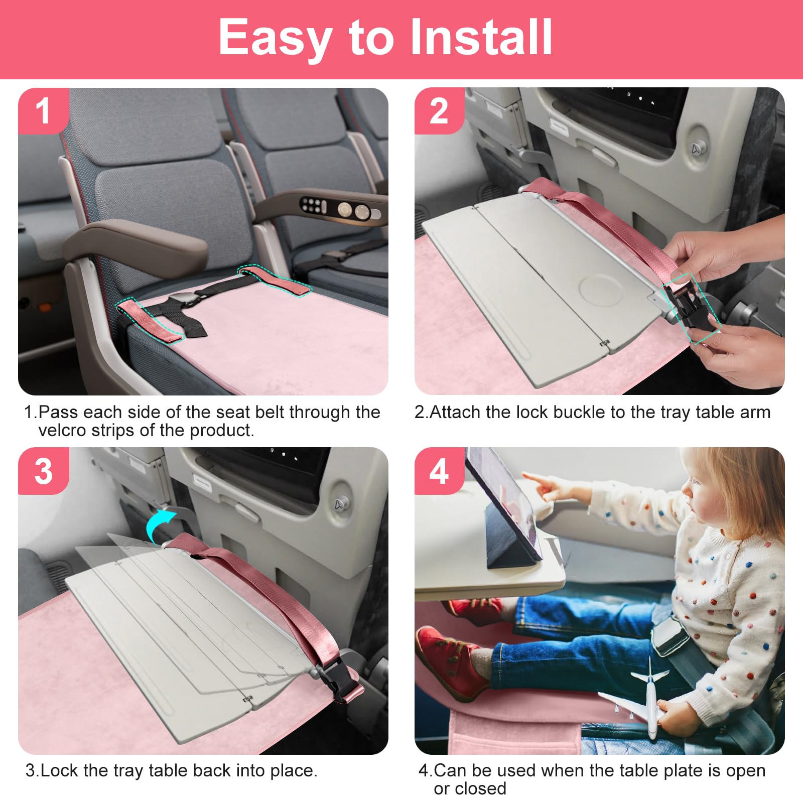 COZYBONDER airplane bed folded dimensions show compact packing convenience