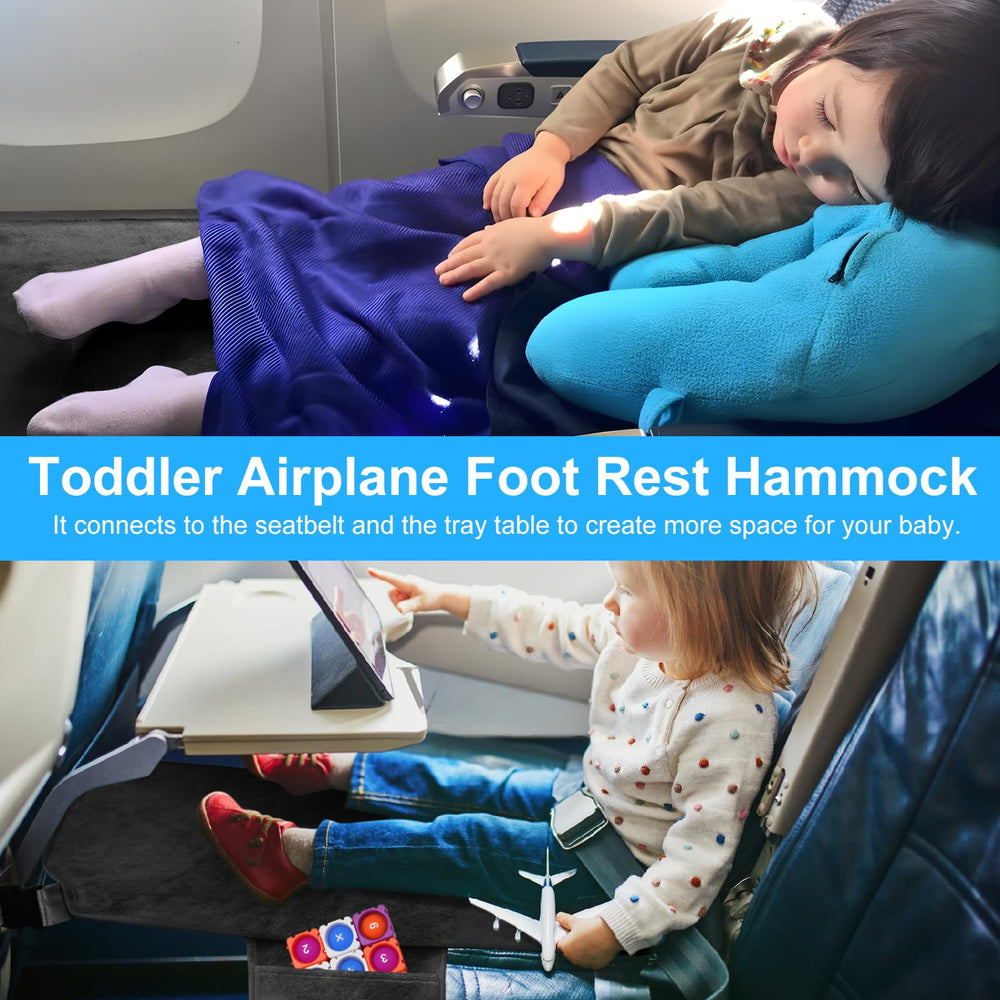 COZYBONDER toddler airplane bed attached with harness creating extra space.