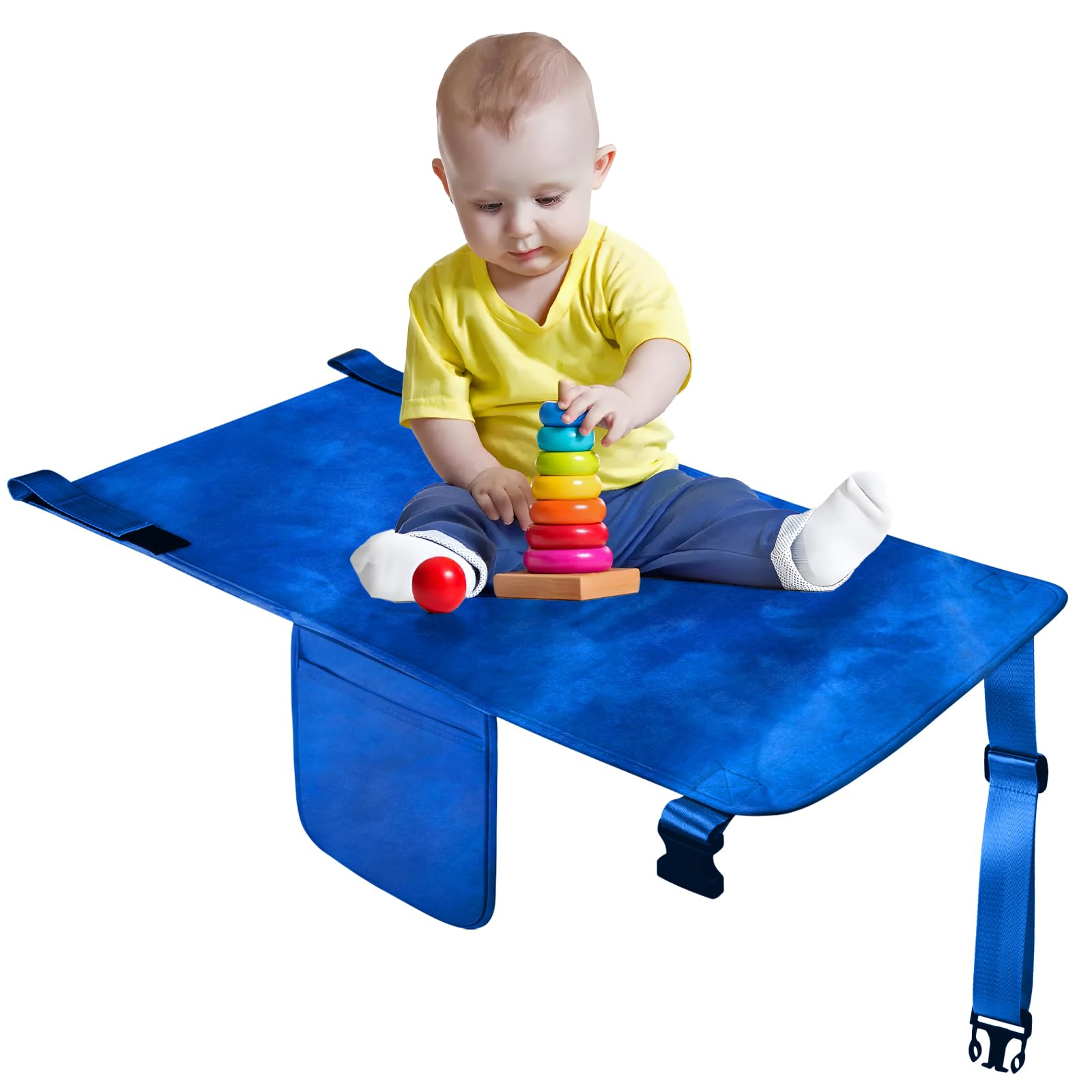 COZYBONDER toddler airplane bed setup demonstrates a seamless travel extender for flights.