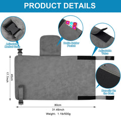 COZYBONDER Toddler Airplane Bed soft velvet fabric offers gentle, breathable touch.