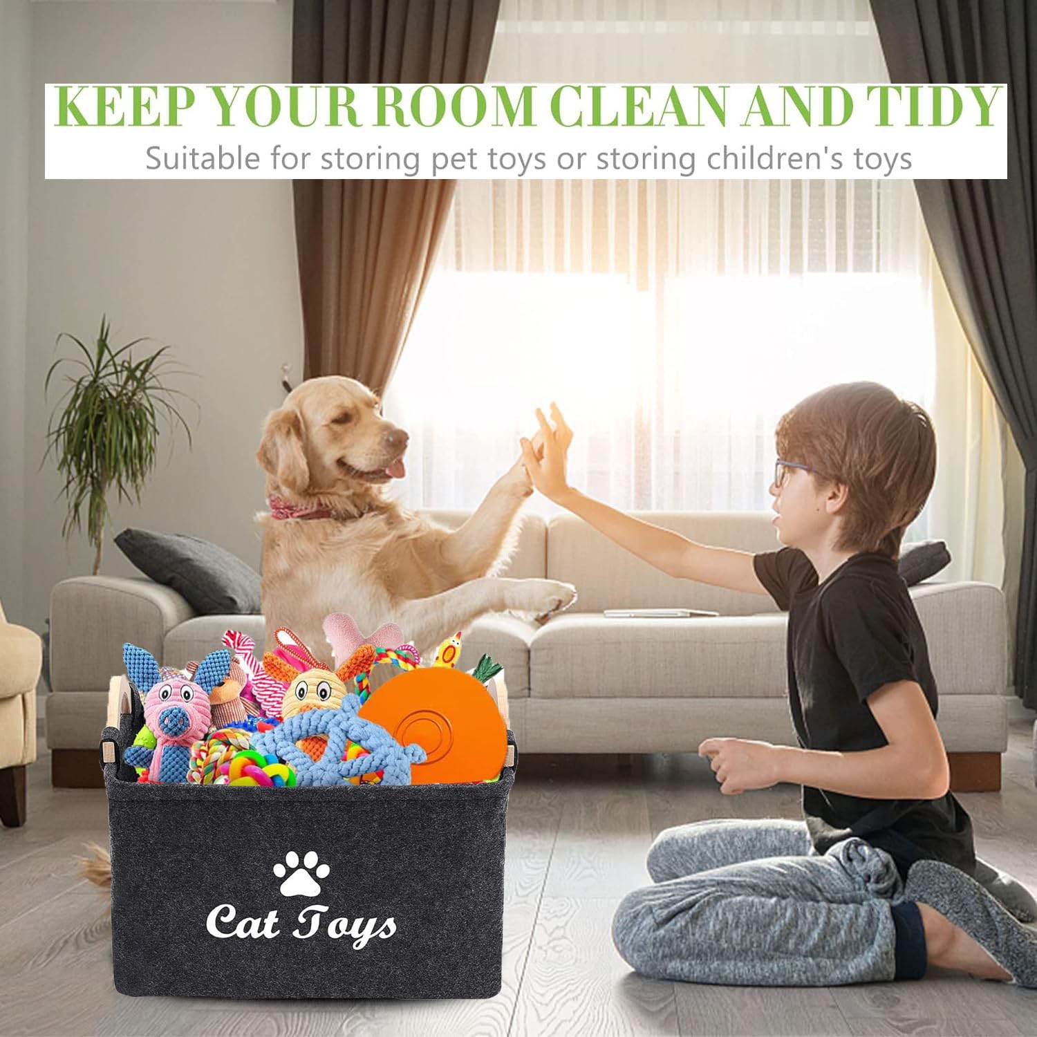 CozyCove soft felt texture close-up shows gentle, pet-friendly material
