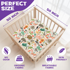 CozyCub baby play mat non-slip bottom keeps baby stable during play.