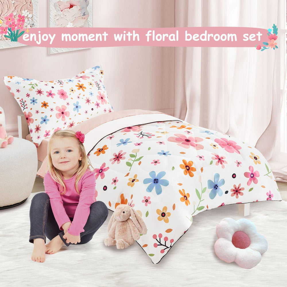 Cozyholy bright flowers design enhances cheerful toddler decor.