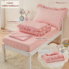 Cozyholy seersucker flat sheet detail highlighting lightweight texture