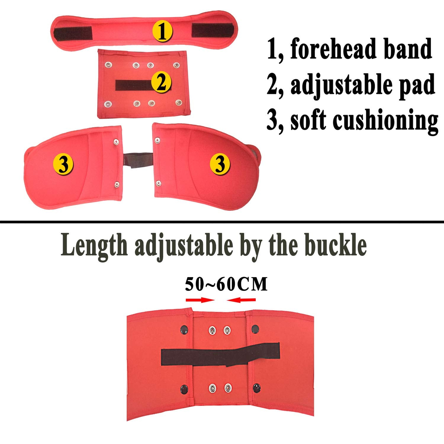Cozyin Baby easy-to-install head support installs in seconds on most seats.
